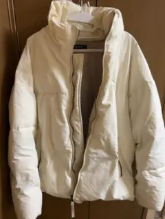 ナノユニバース　ホワイトダウンジャケット　フリーサイズ