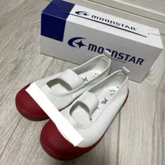 ムーンスター上履き 赤 17cm 小学校 保育園 幼稚園 スクールシューズ 上靴