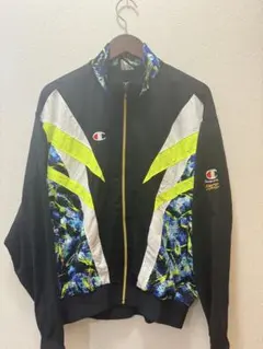 Champion ジャージ XOサイズ ブラック/ネオンイエロー