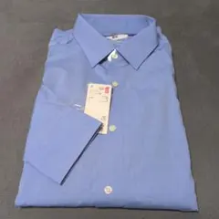 メンズ　ユニクロ　Lサイズ　ファインクロスストレッチスリム長袖シャツ　タグ付新品