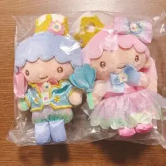 サンリオ♡リトルツインスターズ マスコットホルダー　みんなが主役！ドキデザイン