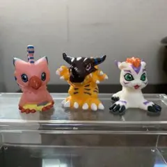 ソフビ　指人形　デジモンアドベンチャー　3体セット