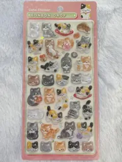 【正規品】　和猫　ボンボンドロップシール　和柄　新作　第二弾