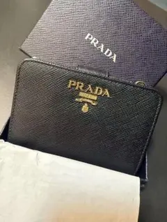 極美品✨PRADA 二つ折り財布
