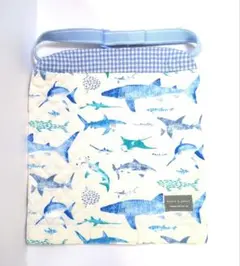 防災頭巾カバー入園グッズ入学グッズセーフティクッションカバー鮫 ベルト