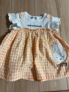 miffy ミッフィー ギンガムチェック ワンピース