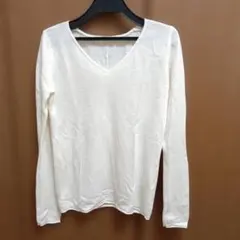 AZUL basic アイボリー Vネック ニット S