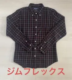 ジムフレックス　フランネルチェックボタンダウンシャツ