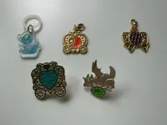 セボンスター　チャーム　目印アクセサリー　メタルピンバッジ　５個セット