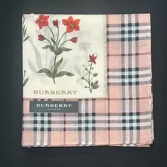 Burberry バーバリー ハンカチ ノバチェック ピンク