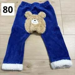 ミキハウス　ホットビスケッツ　コーデュロイパンツ　ブルー　80