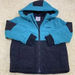 中綿コート　ジャンパー　130 RadChap ブラック✖️ブルー系