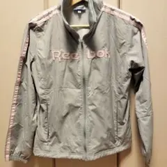 Reebok リーボック レディース ジャージ ジャケット M グレー・ピンク