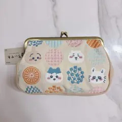 ちいかわ　刺繍　がま口ポーチ