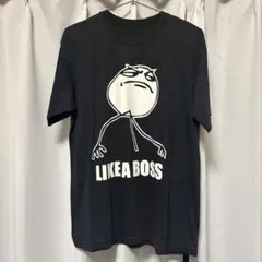 LIKE A BOSS プリント Tシャツ ブラック