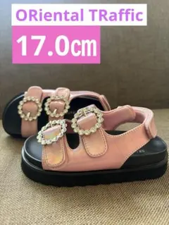 【17.0㎝】キラキラ サンダル ピンク女の子 ORiental TRafficのサムネイル