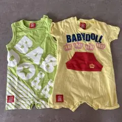 BABY DOLL 半袖・キャミロンパース 2点セット 70cm