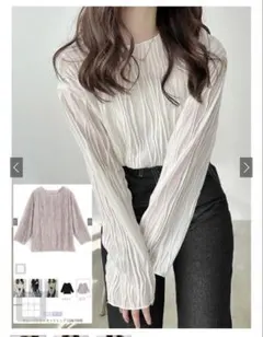 ウェーブシアーカットトップス