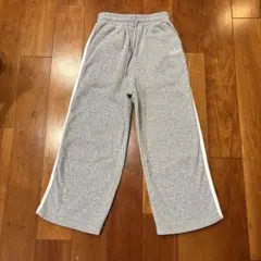140cm Bravery グレー ロングパンツ サイドストライプ