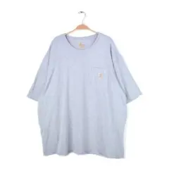 カーハート Tシャツ ポケット付き ポケT グレー 大きいサイズ 2XL 古着