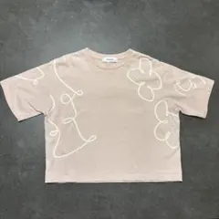 MONO-MART 半袖 Tシャツ ピンク　ショート丈