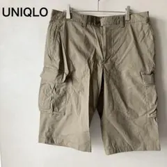【UNIQLO】ユニクロ カーゴパンツ スリムフィット/ショートパンツ オリーブ