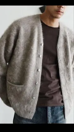 【LIDNM】Cashmere Fur Cardigan Lサイズのサムネイル
