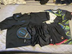 卓球Tシャツ5枚　パンツ2枚　ラケットケースセット