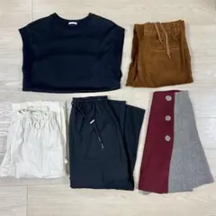 【まとめ売り】GU5点 チュニック、カーゴパンツ、スカートのサムネイル