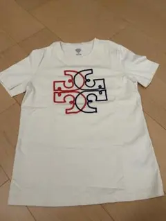 TORY BURCH ビーズロゴ 半袖Tシャツ ホワイト XSのサムネイル
