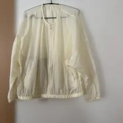 美品×UNIQLO×シアー ジップアップ ×ブルゾン yellowのサムネイル