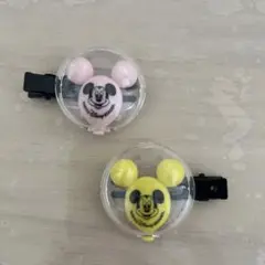 東京ディズニーランド　ミッキーマウス ヘアクリップ 2個セット