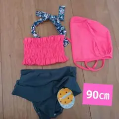 新品未使用！女の子　セパレートビキニ　水着 90cm
