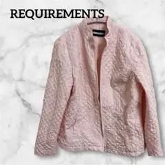 REQUIREMENTS ピンク キルティングジャケットジャンク品