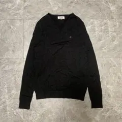 TOMMY HILFIGER DENIM ニットカットソー セーター黒S g95のサムネイル
