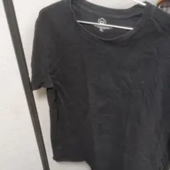 ブラック コットン Tシャツ XL