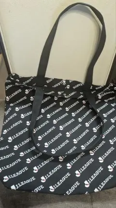 ILLEGUE ロゴプリント トートバッグ ブラック