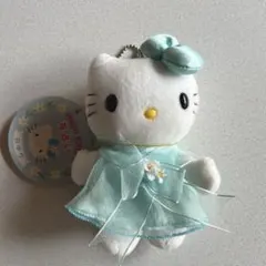 ハローキティ　花占い　ぬいぐるみ　2000 マスコット　白ゆり　ボールチェーン