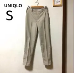 UNIQLO EZYアンクルパンツ センタープレス　ベージュ　Sサイズ