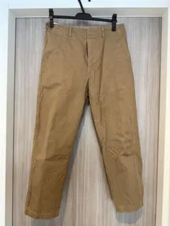 Uniqlo U ベージュ ワイドフィットテーパードアンクルチノ 76cm