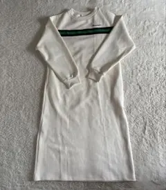 Champion ホワイト ロングワンピース ストライプ