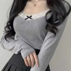 DAZY レディース ベーシックTシャツ、長袖レディーストップス