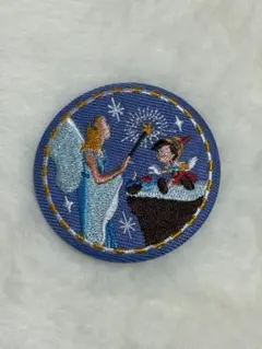 ディズニー刺繍缶バッジ　ピノキオ