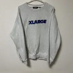 XLARGE グレー ロゴスウェット　Lサイズ