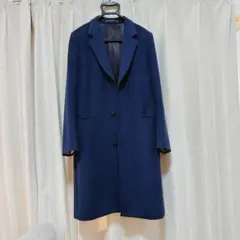 クリーニング済 Paul Smith ネイビー チェスターコート