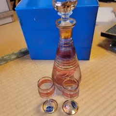 デキャンタ グラス 6客セット 金彩 赤色 - メルカリ