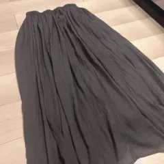 【神戸レタス】フレアロングスカート　Fサイズ　ウエストゴム　ペチコート付き