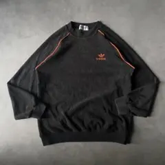 【希少】80s adidas デサント製 スウェット パイル生地 ロゴ AY35