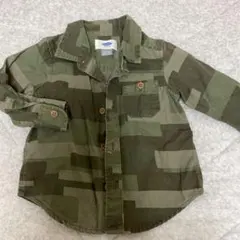 チェックシャツ 80 迷彩シャツ　オールドネイビー