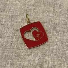 シャネル　バレンタインチャーム　ハート型チャーム